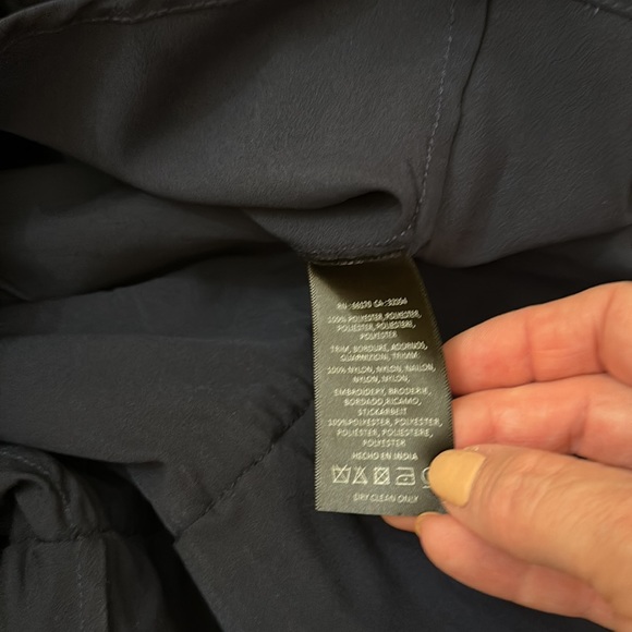 Maeve circle skirt lined and crinoline and sheer acetate embroiders top layer - Picture 6 of 6